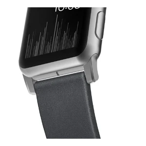 Шкіряний ремінець Nomad Modern Strap Slate Gray | Silver Hardware для Apple Watch 38mm SE 7 | 6 | 5 | 4 | 3 | 2 | 1 - Фото 3