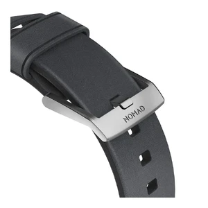 Шкіряний ремінець Nomad Modern Strap Slate Gray | Silver Hardware для Apple Watch 38mm SE 7 | 6 | 5 | 4 | 3 | 2 | 1 - Фото 4