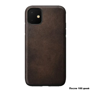 Шкіряний чохол Nomad Rugged Case Rustic Brown для iPhone 11 - Фото 2