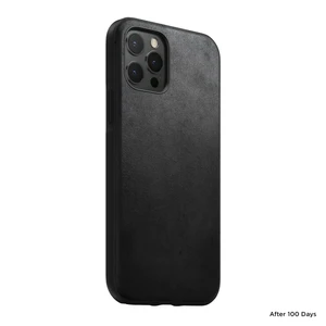 Черный кожаный чехол Nomad Rugged Case Horween Leather Black для iPhone 12 | 12 Pro - Фото 5