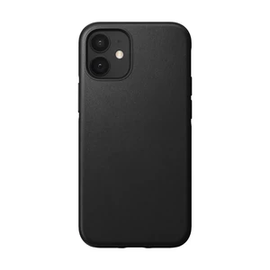 Чорний шкіряний чохол Nomad Rugged Case Horween Leather Black для iPhone 12 mini