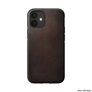 Шкіряний чохол Nomad Rugged Case Horween Leather Rustic Brown для iPhone 12 mini - Фото 2