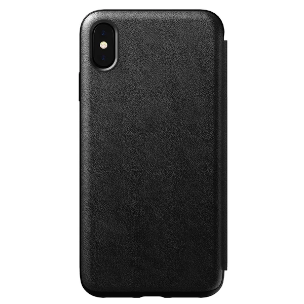 Кожаный чехол-книжка Nomad Rugged Folio Black для iPhone XS Max