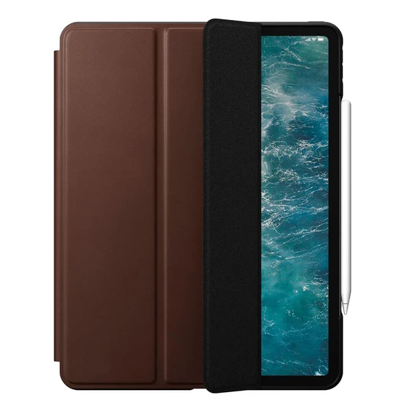 Коричневий шкіряний чохол-книжка Nomad Rugged Folio для iPad Pro 12.9" (2020) в Одесі