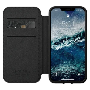 Черный кожаный чехол-книжка Nomad Rugged Folio Horween Leather Black для iPhone 12 Pro Max - Фото 4