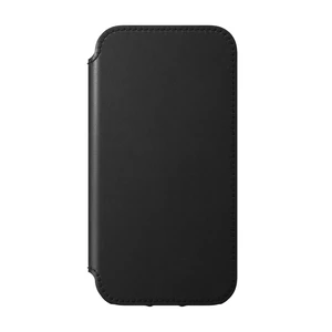 Чорний шкіряний чохол-книжка Nomad Rugged Folio Horween Leather Black для iPhone 12 mini - Фото 3