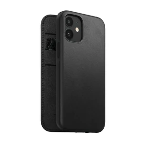 Чорний шкіряний чохол-книжка Nomad Rugged Folio Horween Leather Black для iPhone 12 mini - Фото 6