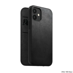 Чорний шкіряний чохол-книжка Nomad Rugged Folio Horween Leather Black для iPhone 12 mini - Фото 7