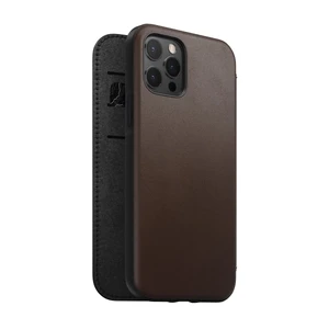 Кожаный чехол-книжка Nomad Rugged Folio Horween Leather Rustic Brown для iPhone 12 | 12 Pro - Фото 6