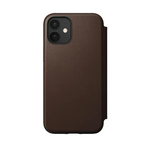 Шкіряний чохол-книжка Nomad Rugged Folio Horween Leather Rustic Brown для iPhone 12 mini