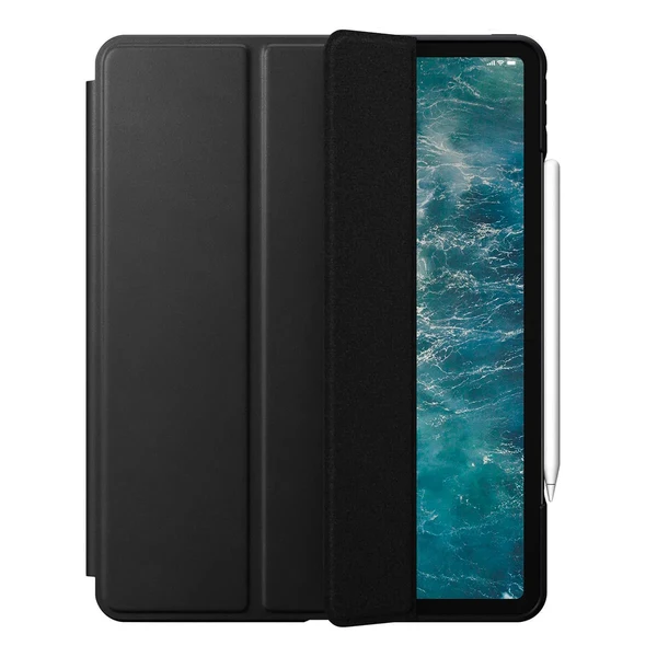 Чорний шкіряний чохол-книжка Nomad Rugged Folio для iPad Pro 12.9" (2020) в Одесі