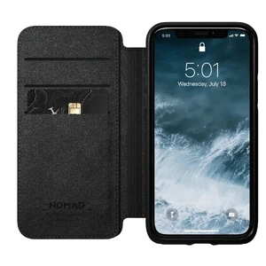 Кожаный чехол-книжка Nomad Rugged Folio Black для iPhone 11 Pro - Фото 4