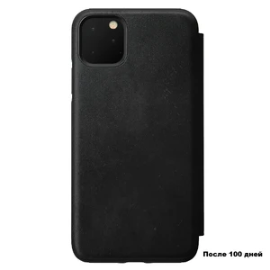 Кожаный чехол-книжка Nomad Rugged Folio Black для iPhone 11 Pro Max - Фото 2