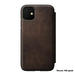 Шкіряний чохол-книжка Nomad Rugged Folio Rustic Brown для iPhone 11 - Фото 2