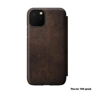 Кожаный чехол-книжка Nomad Rugged Folio Rustic Brown для iPhone 11 Pro - Фото 2