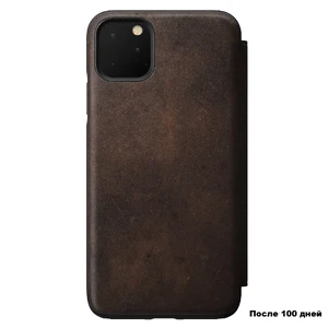 Кожаный чехол-книжка Nomad Rugged Folio Rustic Brown для iPhone 11 Pro Max - Фото 2
