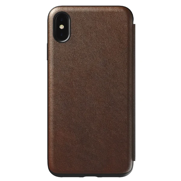 Кожаный чехол-книжка Nomad Rugged Folio Rustic Brown для iPhone XS Max