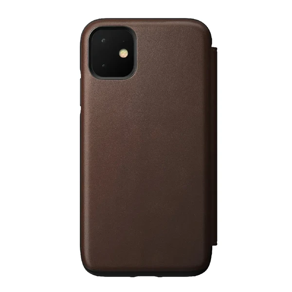 Шкіряний чохол-книжка Nomad Rugged Tri-Folio Rustic Brown для iPhone 11 у Львові