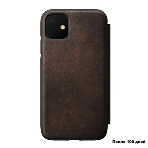 Шкіряний чохол-книжка Nomad Rugged Tri-Folio Rustic Brown для iPhone 11 - Фото 2