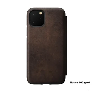 Кожаный чехол-книжка Nomad Rugged Tri-Folio Rustic Brown для iPhone 11 Pro Max - Фото 2
