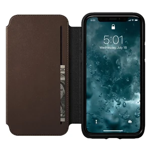Кожаный чехол-книжка Nomad Rugged Tri-Folio Rustic Brown для iPhone 11 Pro Max - Фото 3