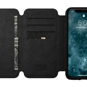 Кожаный чехол-книжка Nomad Rugged Tri-Folio Rustic Brown для iPhone 11 Pro Max - Фото 4