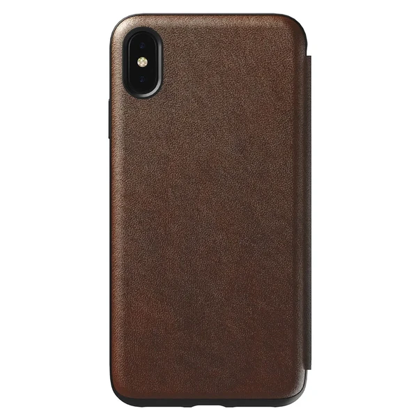 Кожаный чехол-книжка Nomad Rugged Tri-Folio для iPhone XS Max