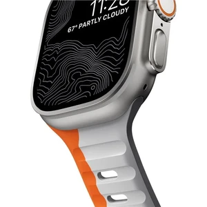 Спортивный ремешок Nomad Sport Strap Gray/Orange для Apple Watch Ultra 49mm | 45mm | 44mm | 42mm - Фото 4