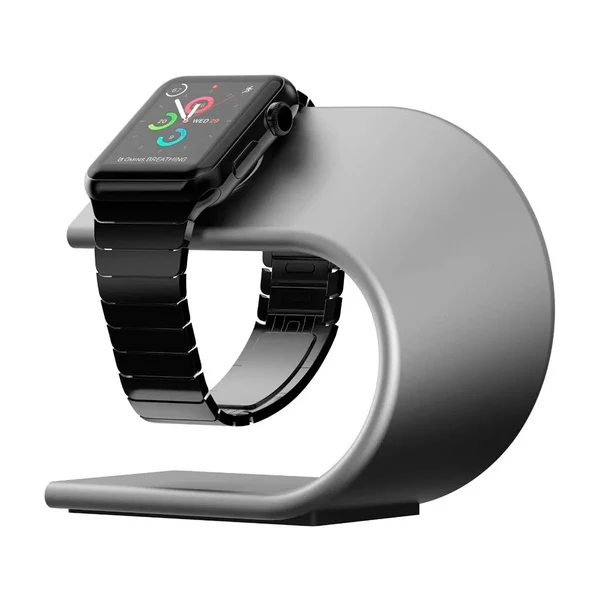Алюмінієва док-станція Nomad Stand для Apple Watch Silver