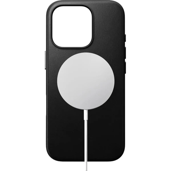 Черный кожаный чехол Nomad Traditional Leather MagSafe для iPhone 16 Pro в Запорожье