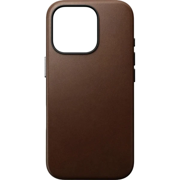Бронзовый кожаный чехол Nomad Traditional Leather MagSafe для iPhone 16 Pro в Мукачево
