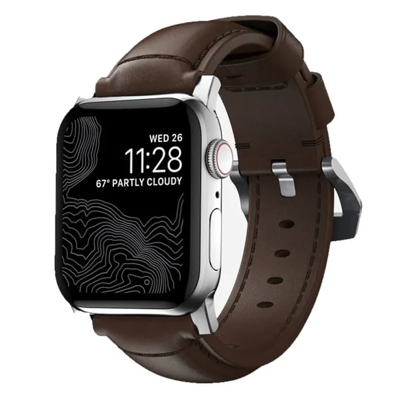Кожаный ремешок Nomad Classic Strap Brown для Apple Watch Ultra 49mm | 45mm | 44mm | 42mm Series