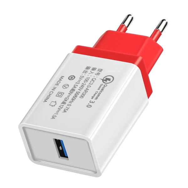 Зарядний пристрій iLoungeMax Olaf Qualcomm Quick Charge 3.0 Red
