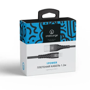 Плетеный кабель oneLounge 1Power Lightning to USB (1 m) - Фото 6