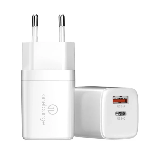 Зарядний пристрій oneLounge 1Power PD 20W USB-C + USB-A для iPhone | iPad | MacBook M1