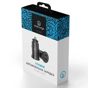 Автомобильная зарядка oneLounge 1Power PD 40W 2x USB-C для iPhone | MacBook M1 | iPad - Фото 6