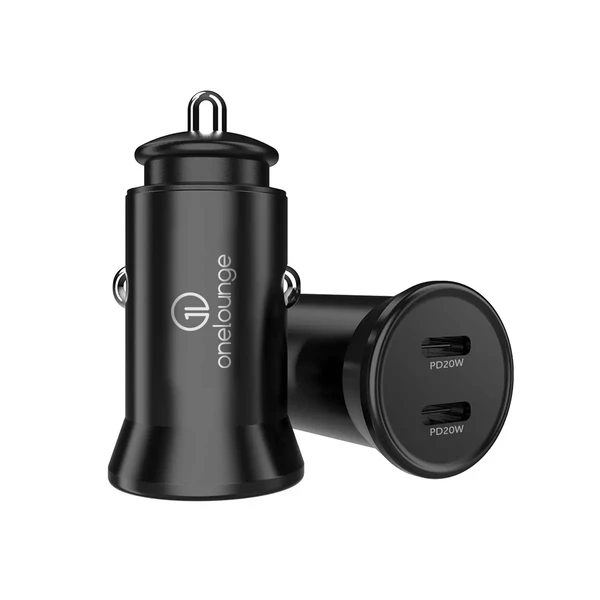 Автомобільна зарядка oneLounge 1Power PD 40W 2x USB-C для iPhone | MacBook M1 | iPad у Хмельницькому