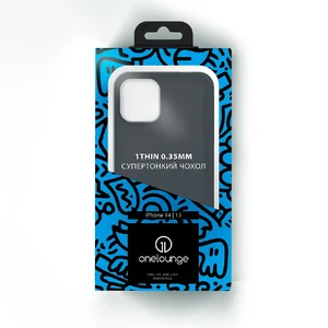 Супертонкий чохол oneLounge 1Thin 0.35mm Black для iPhone 14 | 13 - Фото 6
