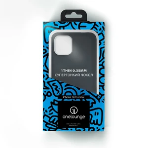 Супертонкий чехол oneLounge 1Thin 0.35mm Black для iPhone 14 Pro Max - Фото 6