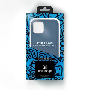 Супертонкий чохол oneLounge 1Thin 0.35mm Blue для iPhone 12 | 12 Pro - Фото 12