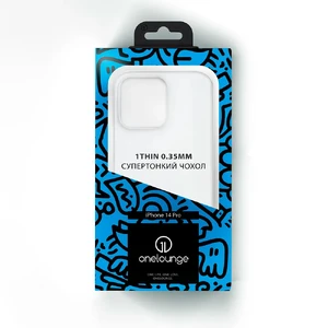 Супертонкий чехол oneLounge 1Thin 0.35mm White для iPhone 14 Pro - Фото 6