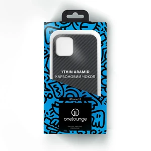 Карбоновий (кевлар) чохол oneLounge 1Thin Aramid MagSafe для iPhone 13 - Фото 5
