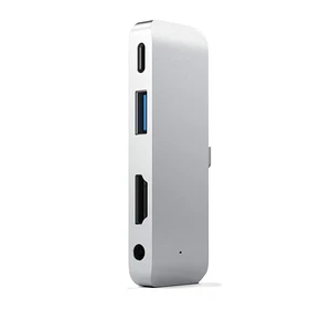 Хаб (адаптер) iLoungeMax 4 в 1 USB Type-C to HDMI | USB 3.0 | USB-C PD Charging | 3.5mm для iPad Pro 11" | 12.9" | Air 4 - Фото 2