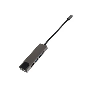 Багатофункціональний перехідник iLoungeMax 5 в 1 4K HDMI + Rj45 + USB 3.1 + USB-A + Type-C для MacBook - Фото 3