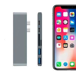 Хаб (адаптер) iLoungeMax 7-in-1 USB-C PD HDMI 4K30Hz для MacBook Space Gray - Фото 2
