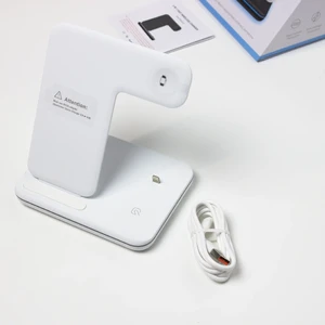 Док-станція iLoungeMax 3 in 1 для Apple Watch | AirPods | iPhone White - Фото 4