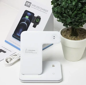 Док-станція iLoungeMax 3 in 1 для Apple Watch | AirPods | iPhone White - Фото 2