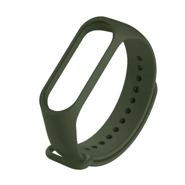 Зелений силіконовий ремінець iLoungeMax Army Green для Xiaomi Mi Band 5 | 6
