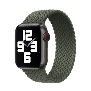 Плетеный монобраслет iLoungeMax Braided Solo Loop Inverness Green для Apple Watch 41mm | 40mm | 38mm Size M OEM  - Фото 1