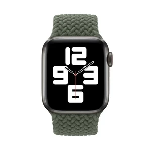 Плетеный монобраслет iLoungeMax Braided Solo Loop Inverness Green для Apple Watch 41mm | 40mm | 38mm Size S OEM - Фото 2